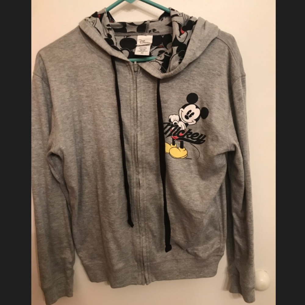 Disney Mickey Mouse zipper women’s XS sweatshirt